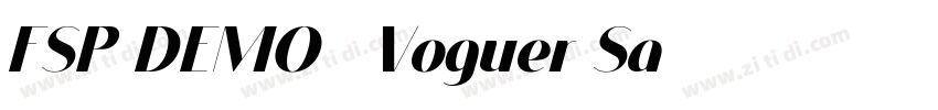 FSP DEMO   Voguer Sa字体转换